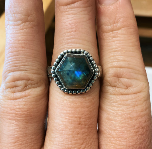 Labradorite Ring - Size 10