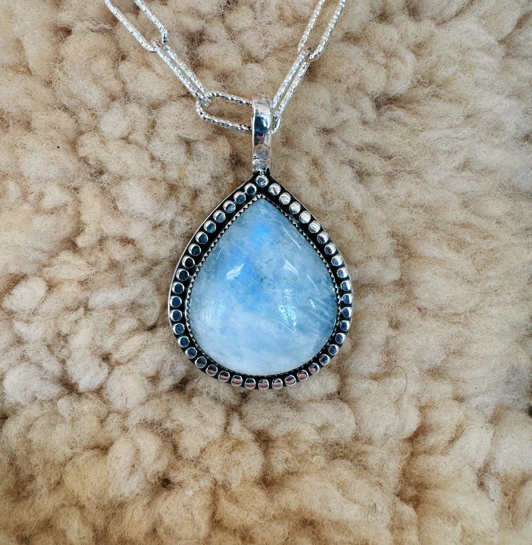 Rainbow Moonstone Necklace