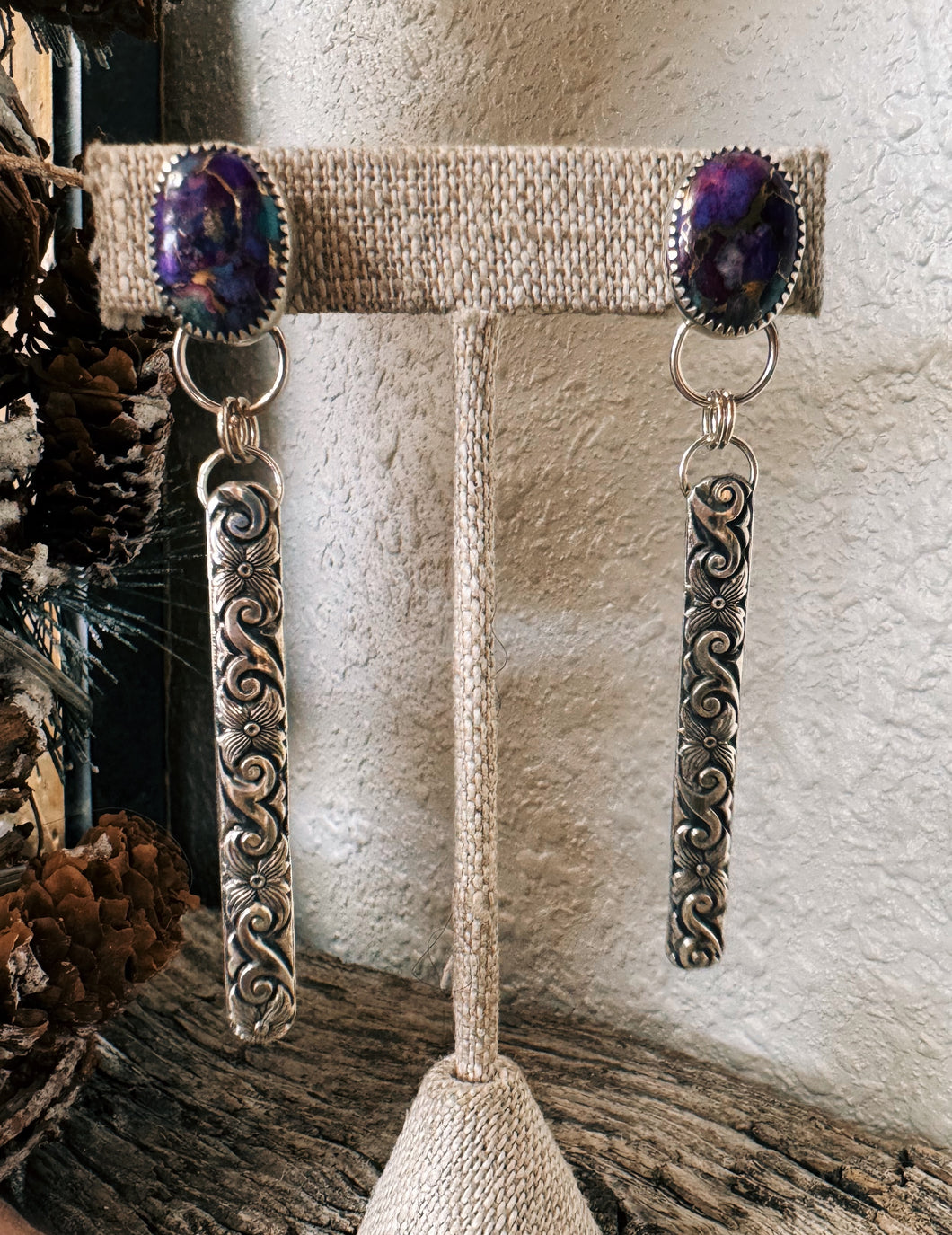 Purple Mojave Bar Dangle