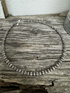 4 & 5mm Navajo Pearl choker