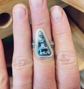 White Buffalo Ring - Size 8