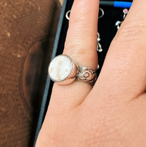 White Buffalo Ring - Size 6