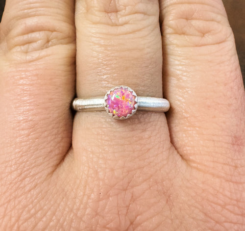 Pink Opalite Ring - Size 10