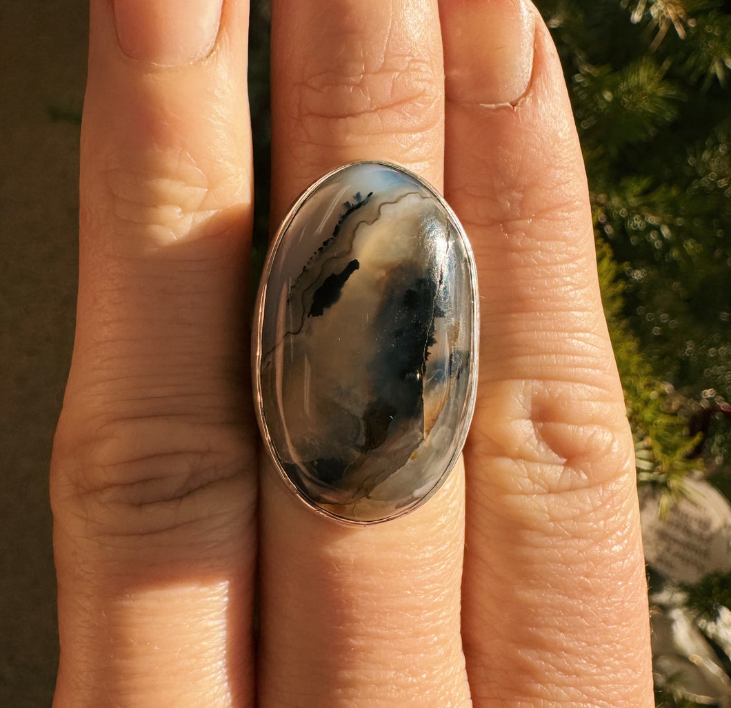 Montana Agate Ring - Size 8.5