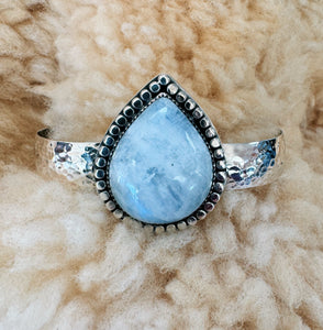 Rainbow Moonstone Cuff