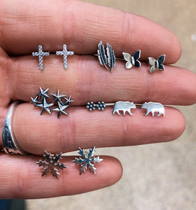 Dainty Sterling Silver Studs