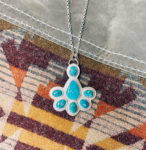 White Water Cluster Necklace