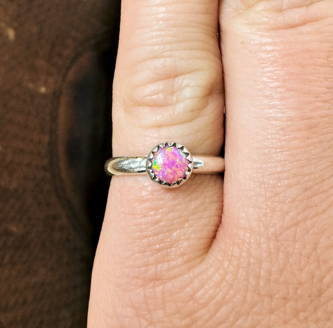 Pink Opalite Ring - Size 7