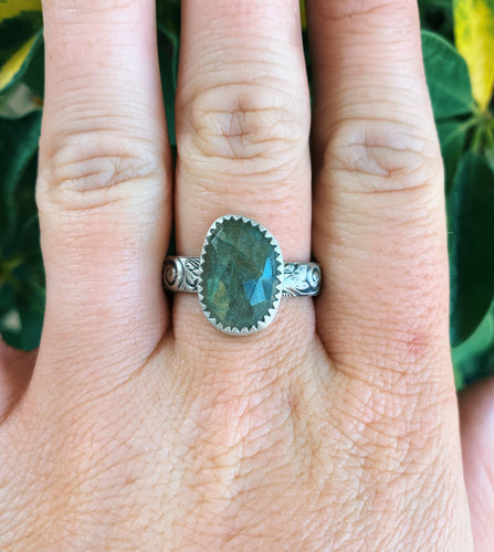 Labradorite Ring - Size 12.5