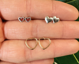 Heart Studs