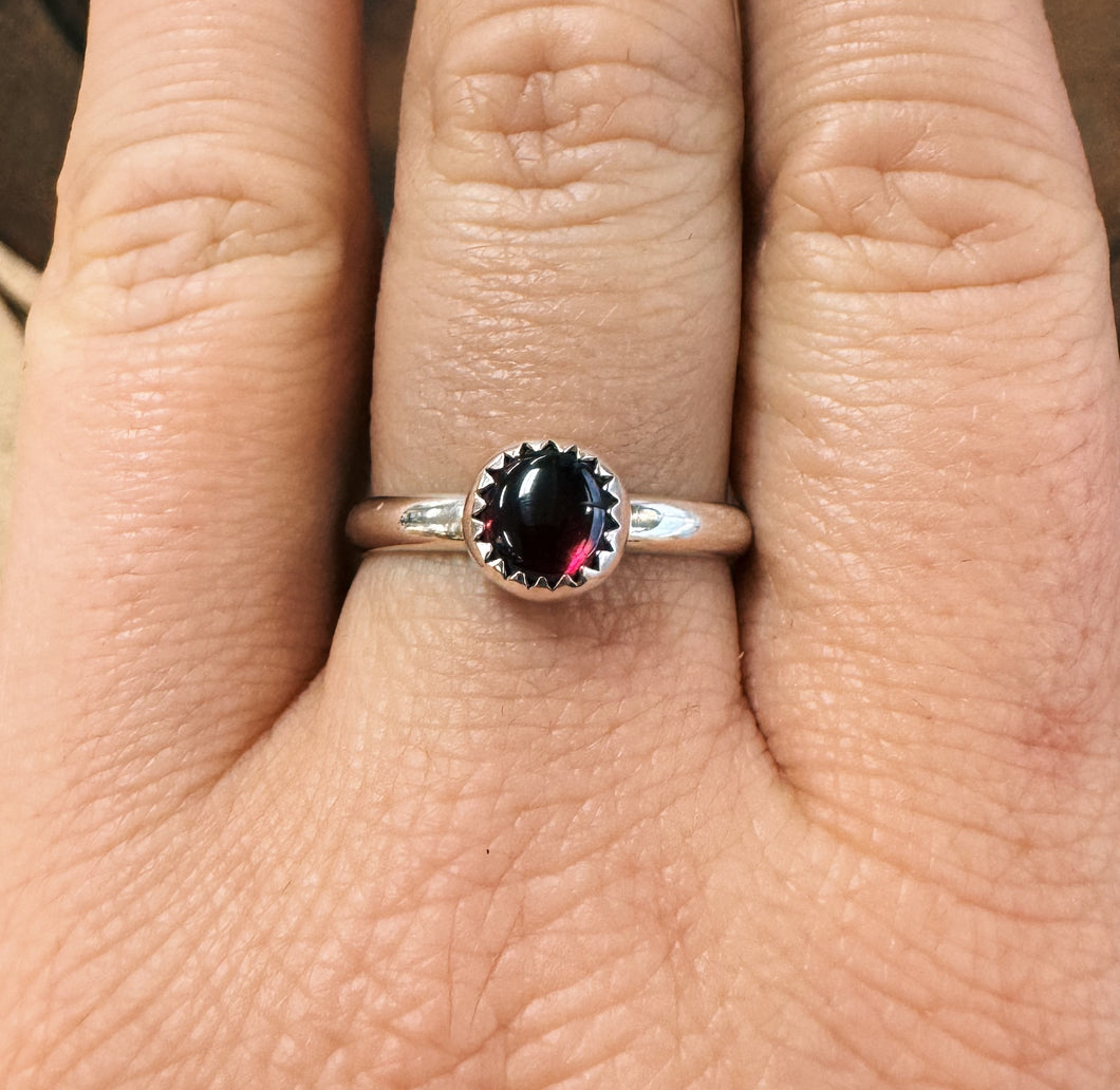 Garnet Ring - Size 9.5