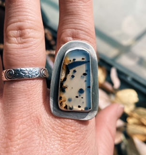 Montana Agate Ring - Size 12